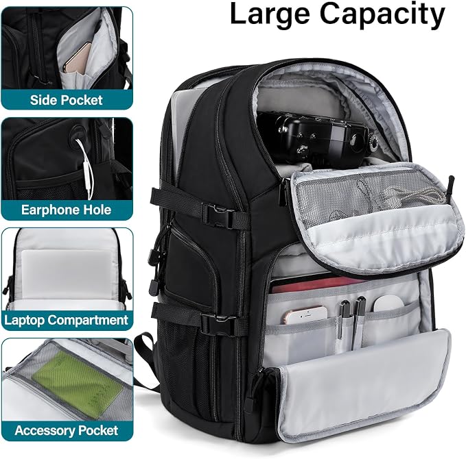 MOSISO Camera Backpack, DSLR/SLR/Mirrorless Camera Bag, Top Quick Access
