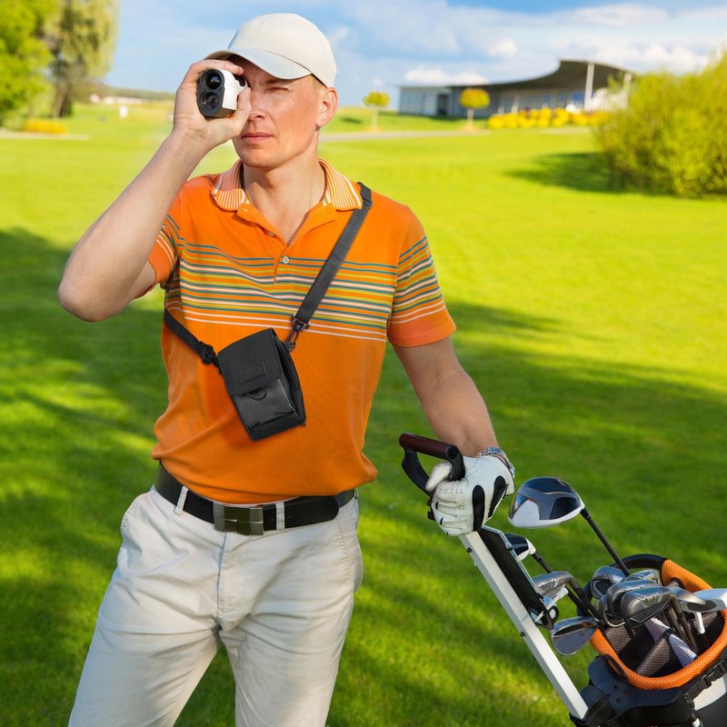 USA Gear Range Finder Golf Case - Shoulder Bag Case Fits Callaway Golf 300, Acer Gadget, Vortex, REDTIGER, Bushnell & More - Laser Rangefinder Carry Bag with Weather Resistant Exterior, Belt Loop