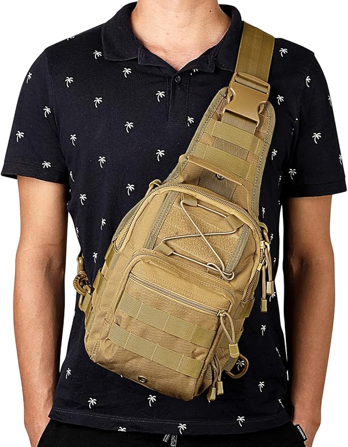 G4Free Outdoor Tactical Bag Backpack, Military Sport Bag Pack Sling Shoulder