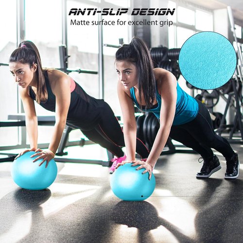 Cikyner 9-Inch Soft Pilates Ball - Mini Exercise Ball for Yoga, Physical Therapy & Home Workouts