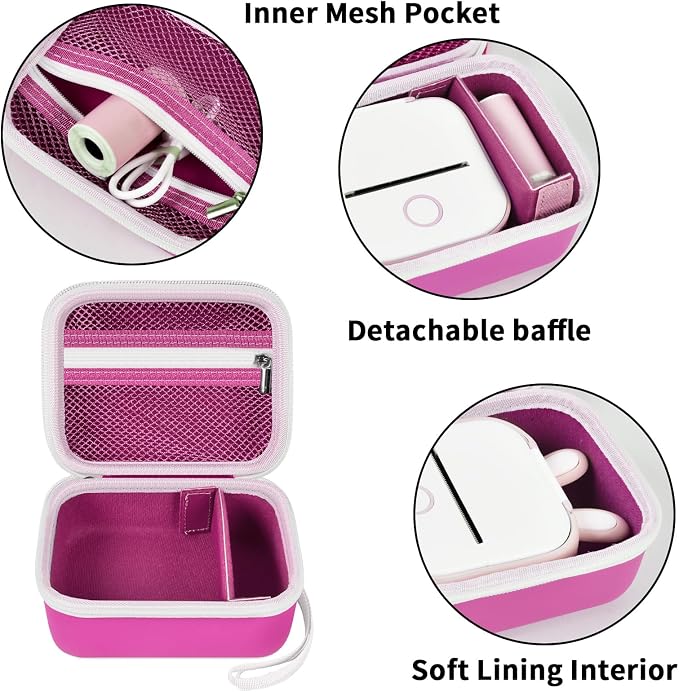 ANKHOH Label Maker Case for Memoking T02/ for Phomemo M02/ M02S/ M02 Pro/ Q30S/