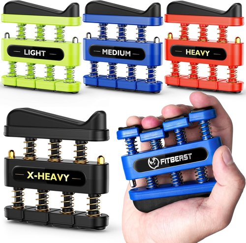 FitBeast Finger Strengthener - Hand Exerciser for Enhanced Dexterity & Grip Strength | Ideal for Musicians & Climbers