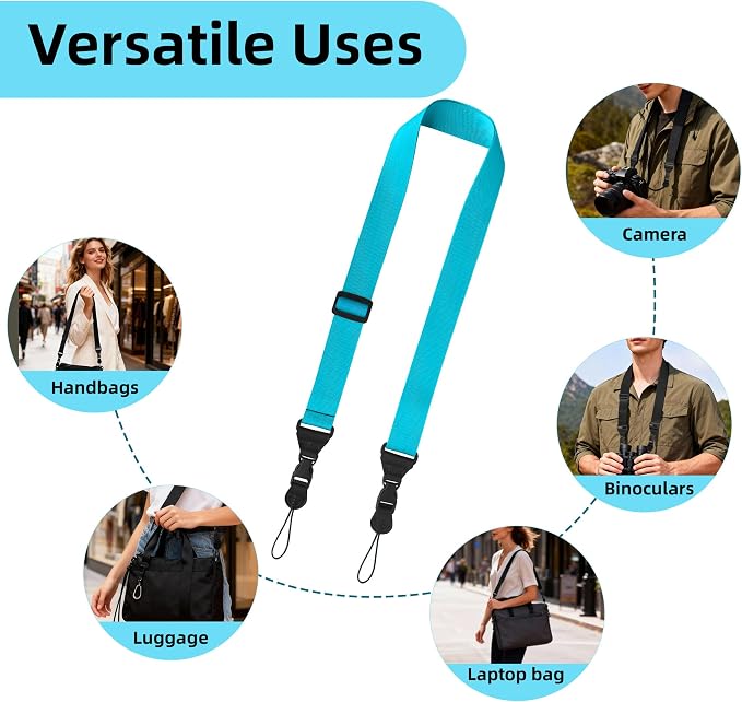Adjustable Shoulder Strap:Comfortable iPad Strap Nylon Neck Lanyard