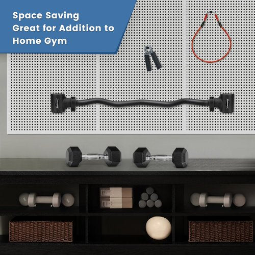 Dumbbell to Barbell Converter, Dumbbell Barbell Converter Bar, Adjustable Weight Bar, Dumbbell Converter for Weightlifting(Straight and EZ Curl)
