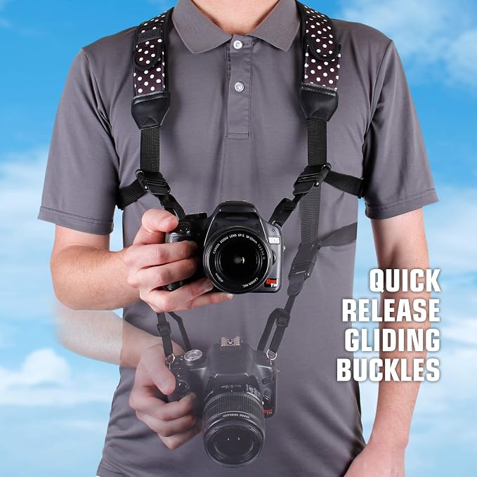 USA Gear DSLR Camera Strap Chest Harness