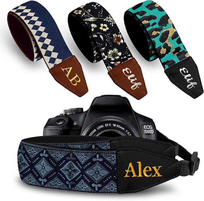 Art Tribute Custom Black Regal Camera Strap