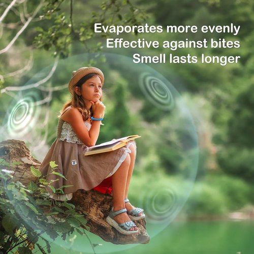 BuggyBands Mosquito Patches - 120 Pack Resealable Stickers & 2 Bracelets for Kids & Adults | Perfect for Camping & Travel