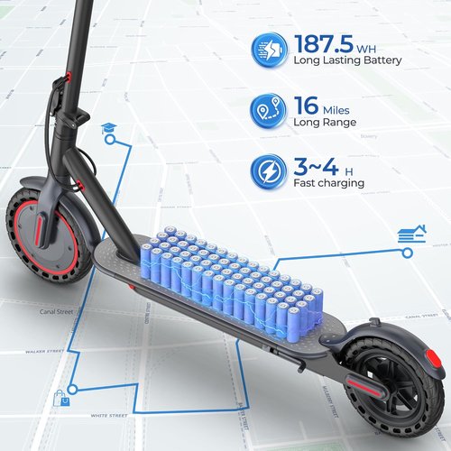Maxshot Electric Scooter - High-Speed Folding E-Scooter for Adults & Kids | 8.5"/10"/14" Tires, Long Range Up to 50 Miles