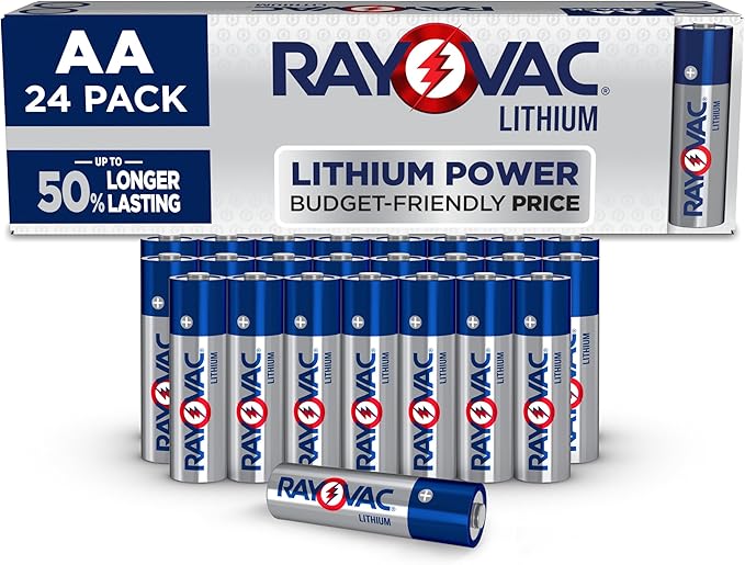 Rayovac 1.5V Lithium AA Batteries, Double A Batteries