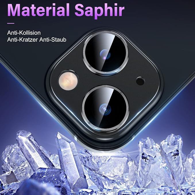 Uyiton for iPhone 14 /iPhone 14 Plus Camera Lens Protector, 9H Tempered Glass