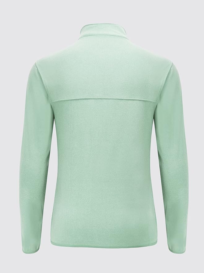 Willit Men's Winter Shirts Fleece Pullover with Pocket Quarter Zip Cold Weather Golf Hiking Casual Warm Shirts Long Sleeve