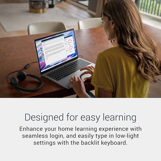 Dell 15.6" Laptop DC15250, FHD, Intel Core i5 1334U, Windows 11 Home | 1920x1080 Display, 120Hz, Intel UHD Graphics, DDR4, 512GB SSD, Wi‑Fi 6, Bluetooth, Backlit Keyboard, Platinum Silver