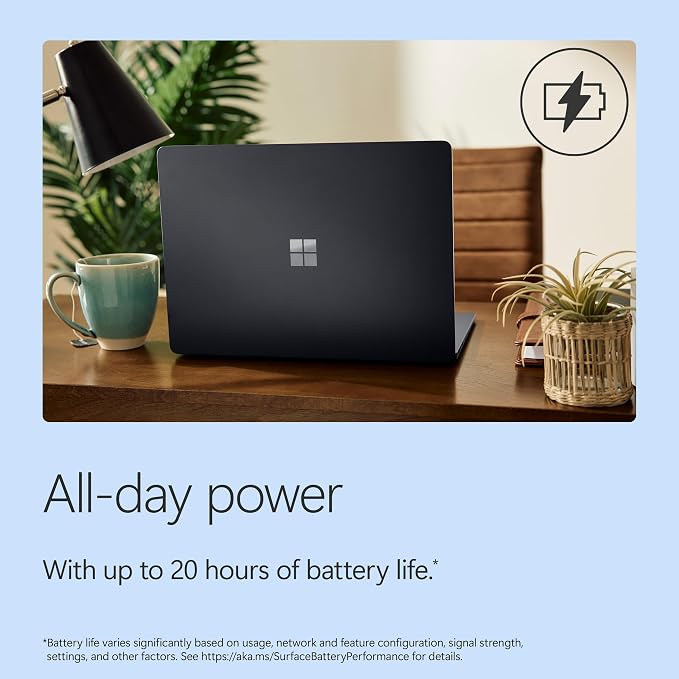 Microsoft Surface Laptop (2026), 13.8-inch Premium Performance Laptop, Snapdragon X2 Elite Processor, Touchscreen Display, 16GB RAM, 512GB SSD Storage, Windows 11 Copilot+ PC Built for AI, Black