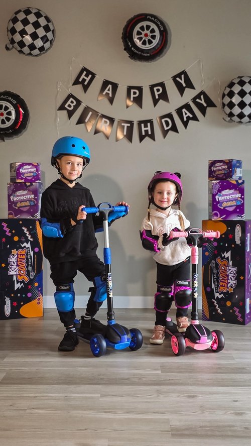 Nattork Kids Scooter for Age 3-5, Toddler Scooter with 4 Adjustable Height for Boys & Girls, Light Up 3-Wheels Foldable Kick Scoote, Lean to Steer, 120LB Weight Capacity Age 5-8 Pink