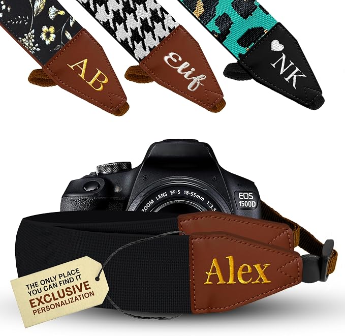 Art Tribute Custom Black Camera Strap