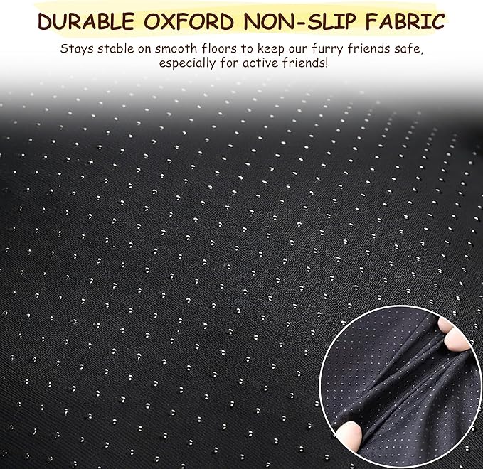 Washable Dog Bed for Small to Large Dogs, Calming Anti Anxiety Medium Dog Bed, Deluxe Plush Faux Fur Crate Beds, Comfy Fluffy Kennel Pad Pet Mat with Non-Slip Bottom, 36"x27", Dark Grey