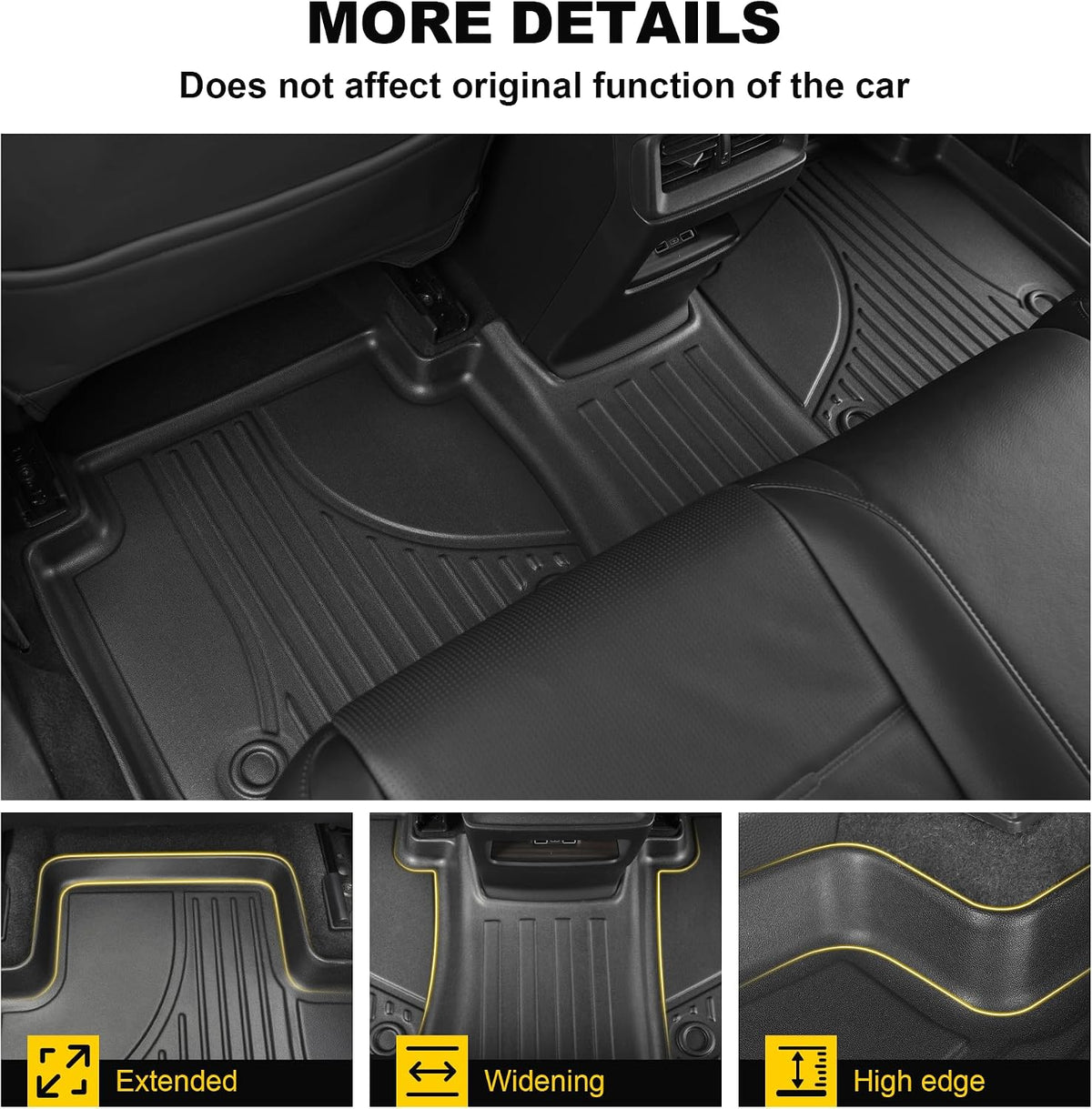 Floor Mats & Cargo Liner Fit for Honda CRV 2023-2026 (Gasoline & Hybrid) | Custom Fit All Weather Floor liners & Trunk Mat (Upper Deck) CR-V Accessories Full Set Car Mats