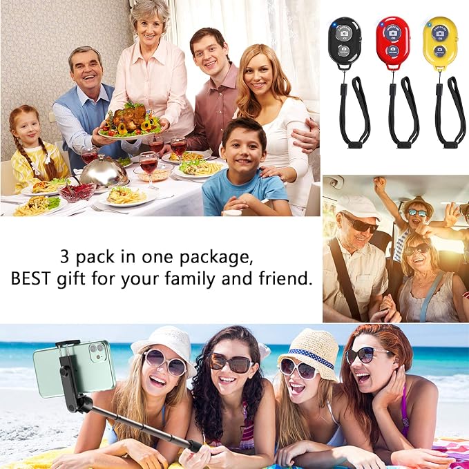 Wireless Remote Shutter for Cellphones and Tablets, AOQIYUE Wireless Remote for