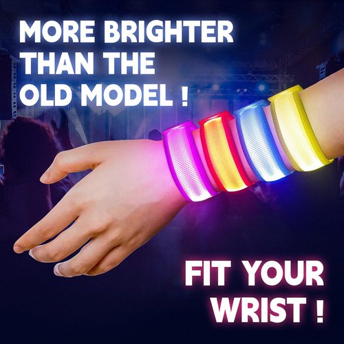 KIRALUMI LED Glow Bracelets - 8 Pack Light-Up Bracelets for Kids & Adults | Perfect for Parties, Festivals & Raves