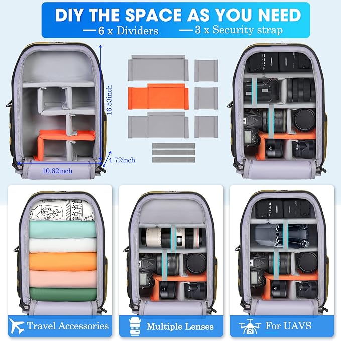 SDYSM Camera Backpack Bag Professional