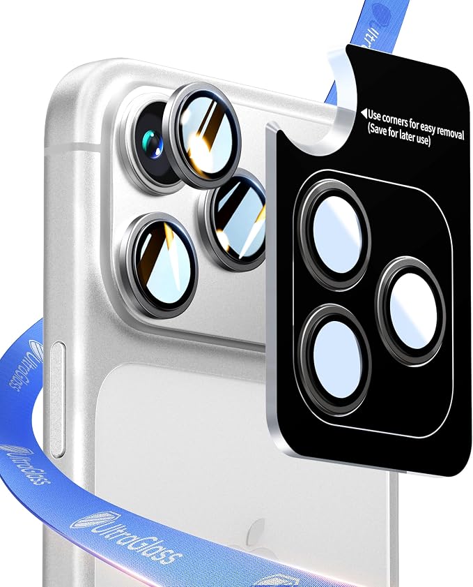 UltraGlass UNBREAK 9H+ Glass for iPhone 17 Pro Max/17 Pro Camera Protector