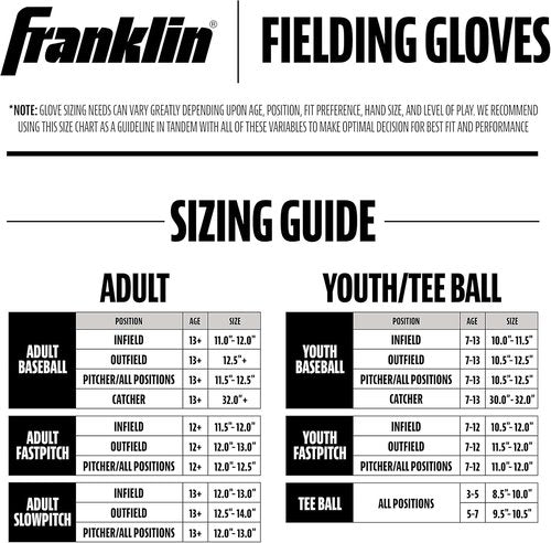 Franklin Sports Kids Baseball Glove - NeoGrip Youth T-Ball Mitt for Boys & Girls - Durable & Comfortable Design