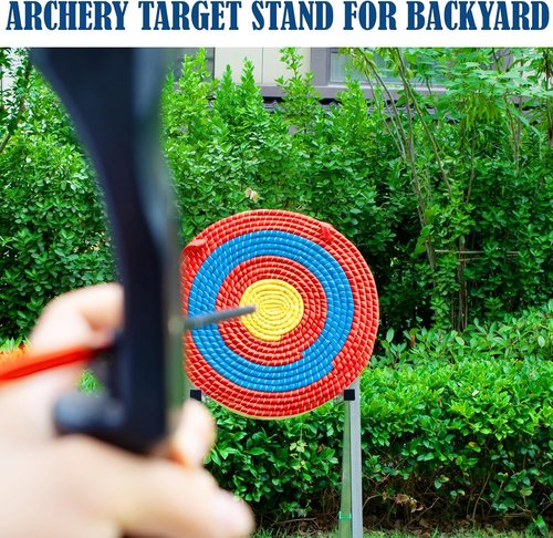 Archery Target Stand - Foldable Metal Design for Straw & Point Bag Targets | Easy to Carry