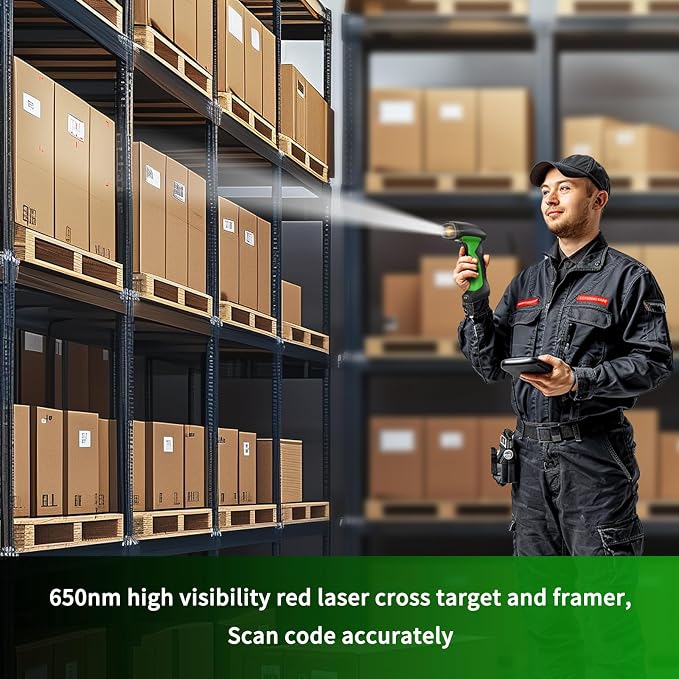 NETUM Rugged Wireless QR Code Scanner