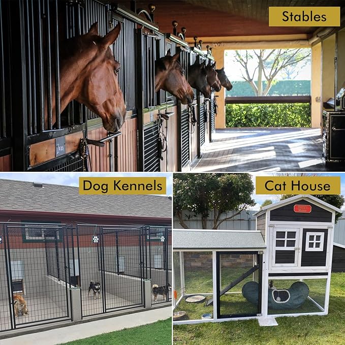 Acrylic Horse Stall Name Plate, 2.4" x 8" Personalized Stall Signs, UV Protected, Custom Pet Name Sign, All Weather Adhesive, Mounting (Gold, Style 4)