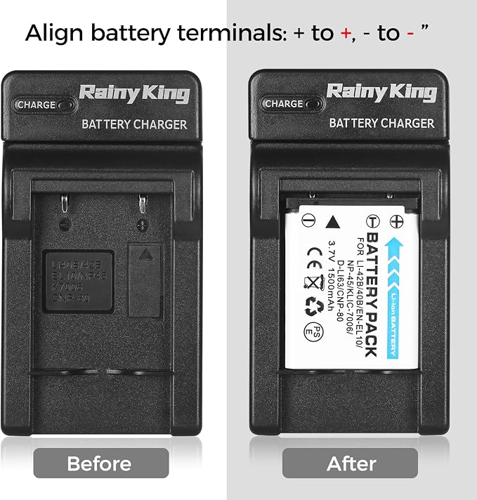 LI-40B LI-42B LI-40C Camera Battery Charger