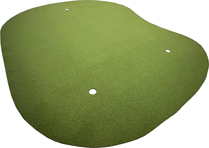 Professional Synthetic Nylon Turf Artificial Grass Indoor or Outdoor Practice Putting Golf Green 12 feet x 15 feet with 3 Precut Holes