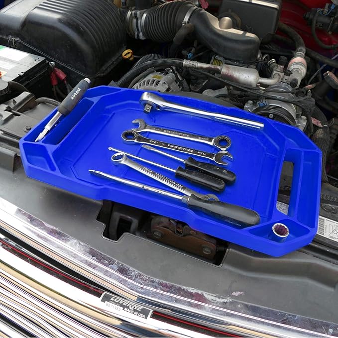 3pcs Large Non-Slip Flexible Silicone Tool Tray, Mechanic Tool Mat, Tool Organizer, Tool Storage, Tool Holder, Grip Mats, No Magnets, Christmas Day Gift for Men, Father’s Day Gift