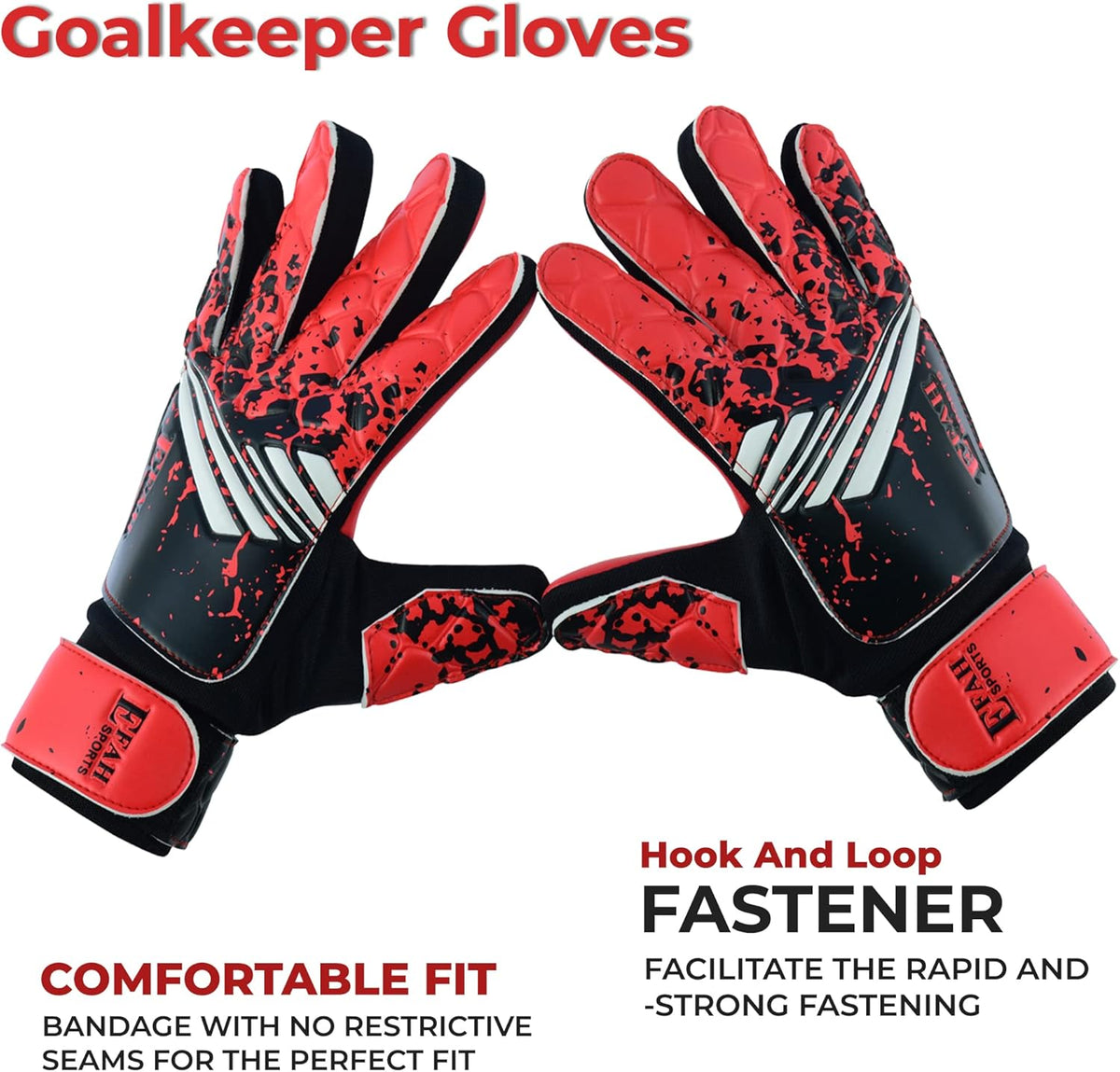 Regine Switzerland Soccer Goalkeeper Gloves - Strong Grip for Kids & Youth | Perfect for Football