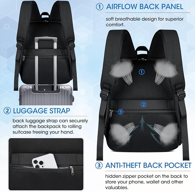 RAINSMORE Camera Backpack for DSLR SLR Mirrorless Cameras
