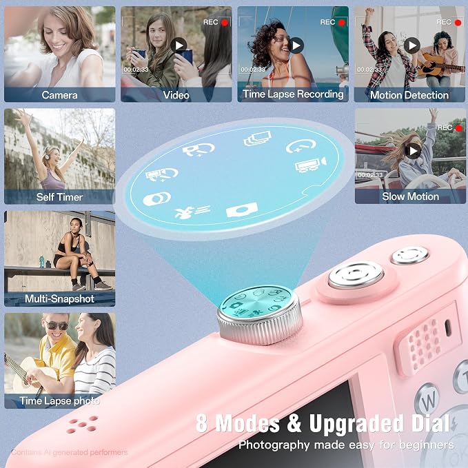 Fansbe Smart Digital Camera, 4K Vlogging Camera