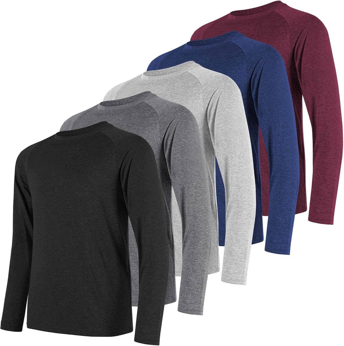 Skiennix Long Sleeve Shirt - Quick Dry Moisture-Wicking Sun Protection Tee for Men