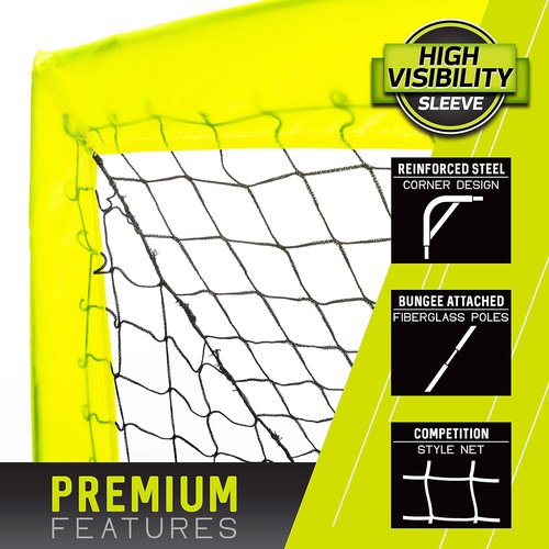 Franklin Sports Blackhawk Soccer Goal - Portable Pop-Up Nets for Indoor/Outdoor Play - Youth & Adult Sizes Available