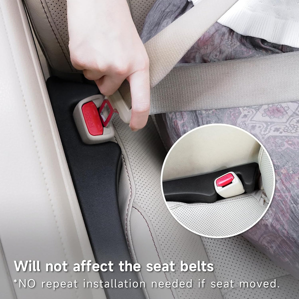 Car Seat Gap Filler Organizer Soft Foam Strip Seat & Console Gap Blocker