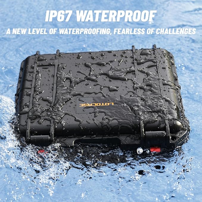 Case for Dewalt Impact and Torque Wrench - Waterproof Hard Tool Box for Dewalt Set, Power Tool Combo Kit Bag for Atomic 20V 2/1 3/4 3/8 Inch Cordless Torque Wrenches/Battery/Charger (Case Only)