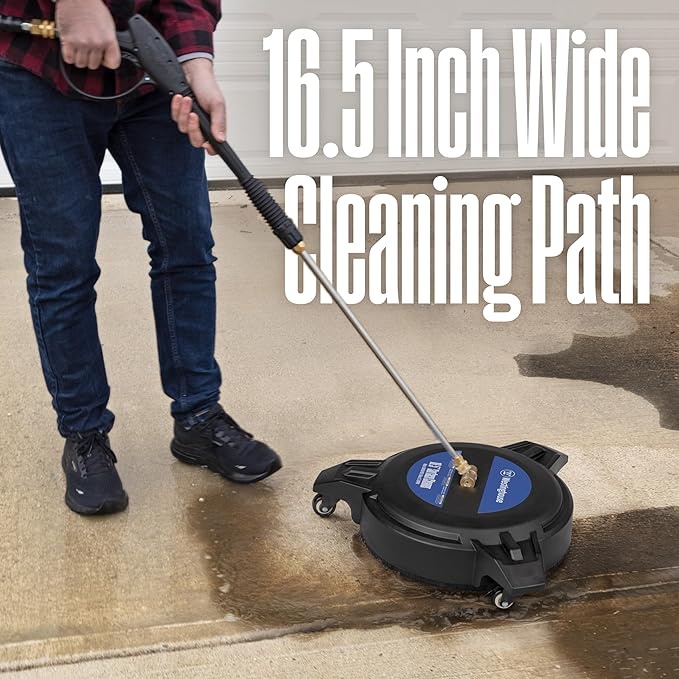 Westinghouse Universal 16.5" Pressure Washer Plastic Surface Cleaner Attachment - 3400 Max PSI, 1/4” Connector - for Gas and Electric Pressure Washers