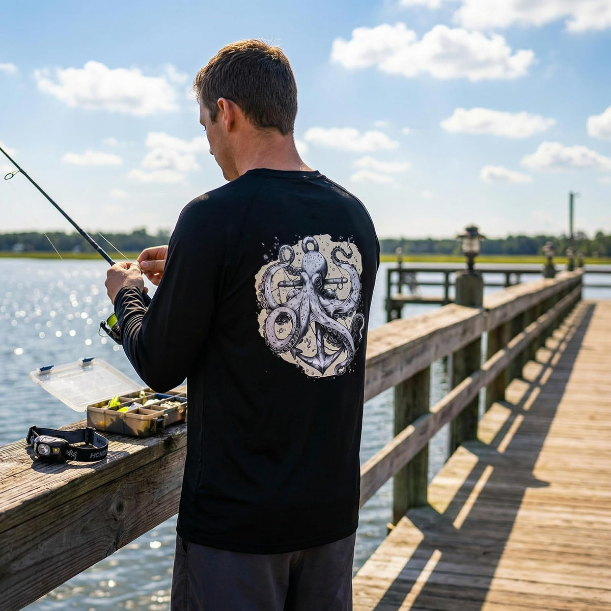 Skiennix Fishing Shirt for Men - Long Sleeve UPF 50+ UV Sun Protection Rash Guard | Comfortable Fit