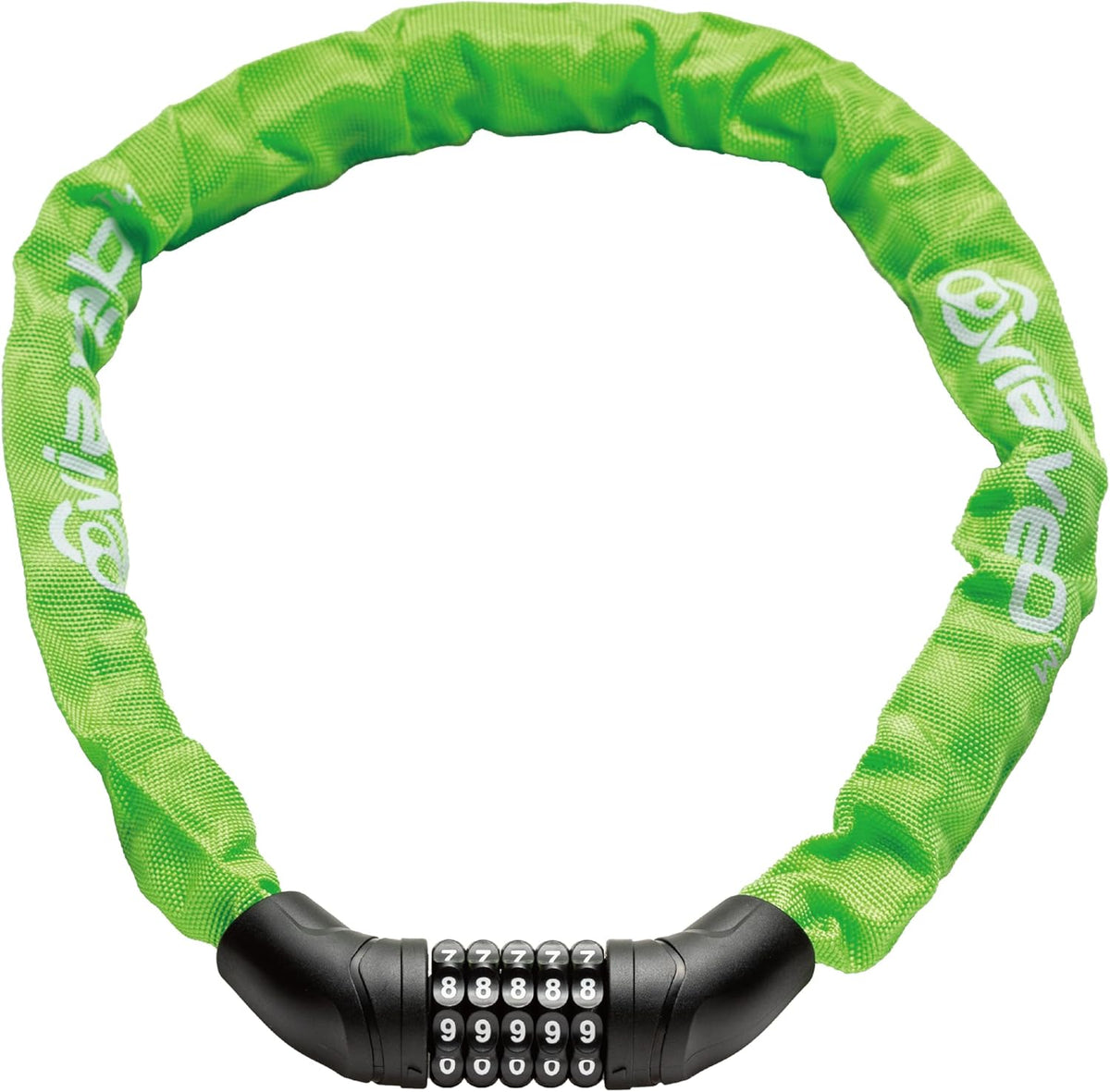 Via Velo Bike Chain Lock - Heavy Duty 5-Digit Resettable Combination Security Lock | 2.95 Ft Length for Bicycles, Scooters, and More