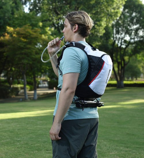 MARCHWAY Lightweight TPU Hydration Bladder 2L/3L for Hydration Packs, Slide-Seal Wide Mouth Water Reservoir Bag with Carry Handle for Hiking, Cycling, Running, Camping, Travel (3L White 100oz)