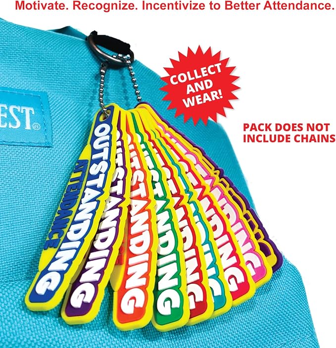Brag Sticks Outstanding Attendance Value Pack: Wearable Incentives to Increase