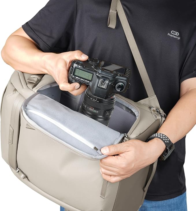 VANGUARD VEO Metro B20L Camera & Everyday Backpack – Fits 70–200mm Attached