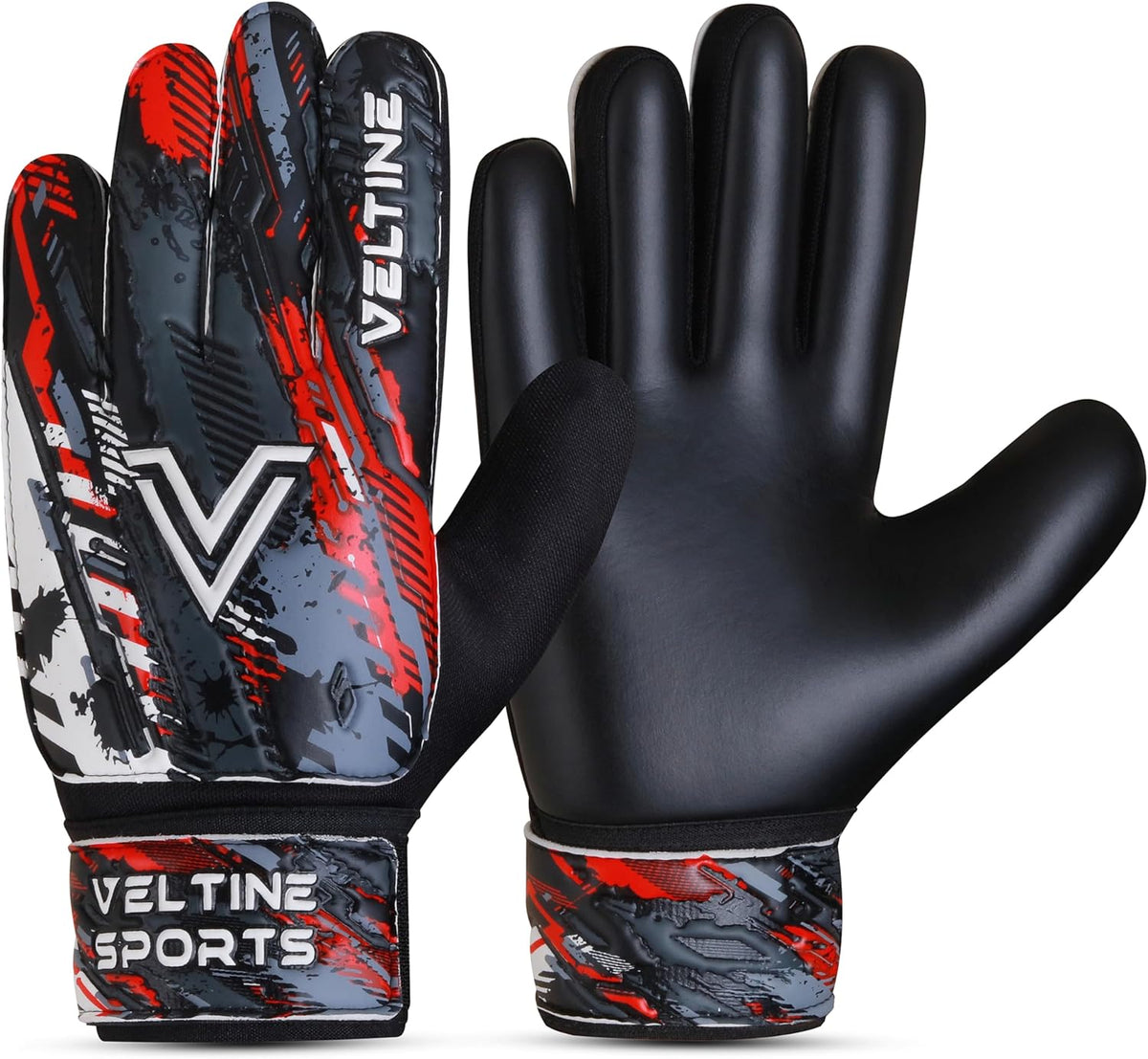 Regine Switzerland Soccer Goalie Gloves - Youth & Adult Football Goalkeeper Gloves with Double Wrist Protection & 4mm Anti-Slip Latex Palm