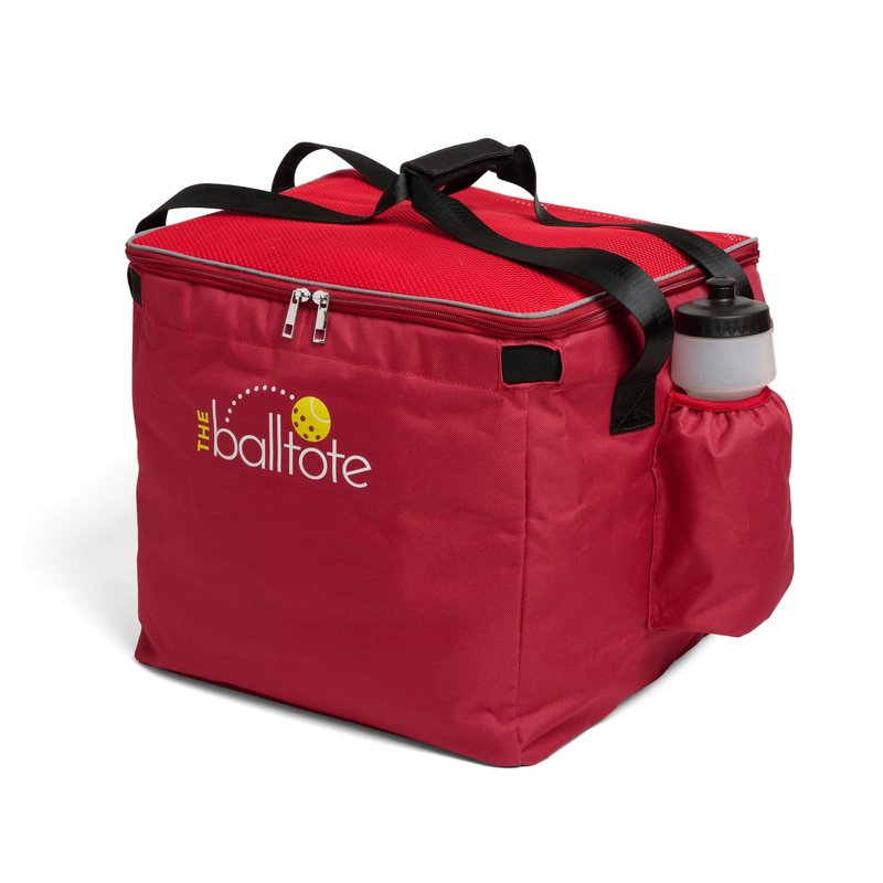 Racket Pets The Ball Tote - Replacement Bag for Tennis and Pickleball Pro Teaching Cart Hopper, Large Tote Bag For 150 Tennis Balls or 100 Pickleballs, Frame Not Included, (Red)