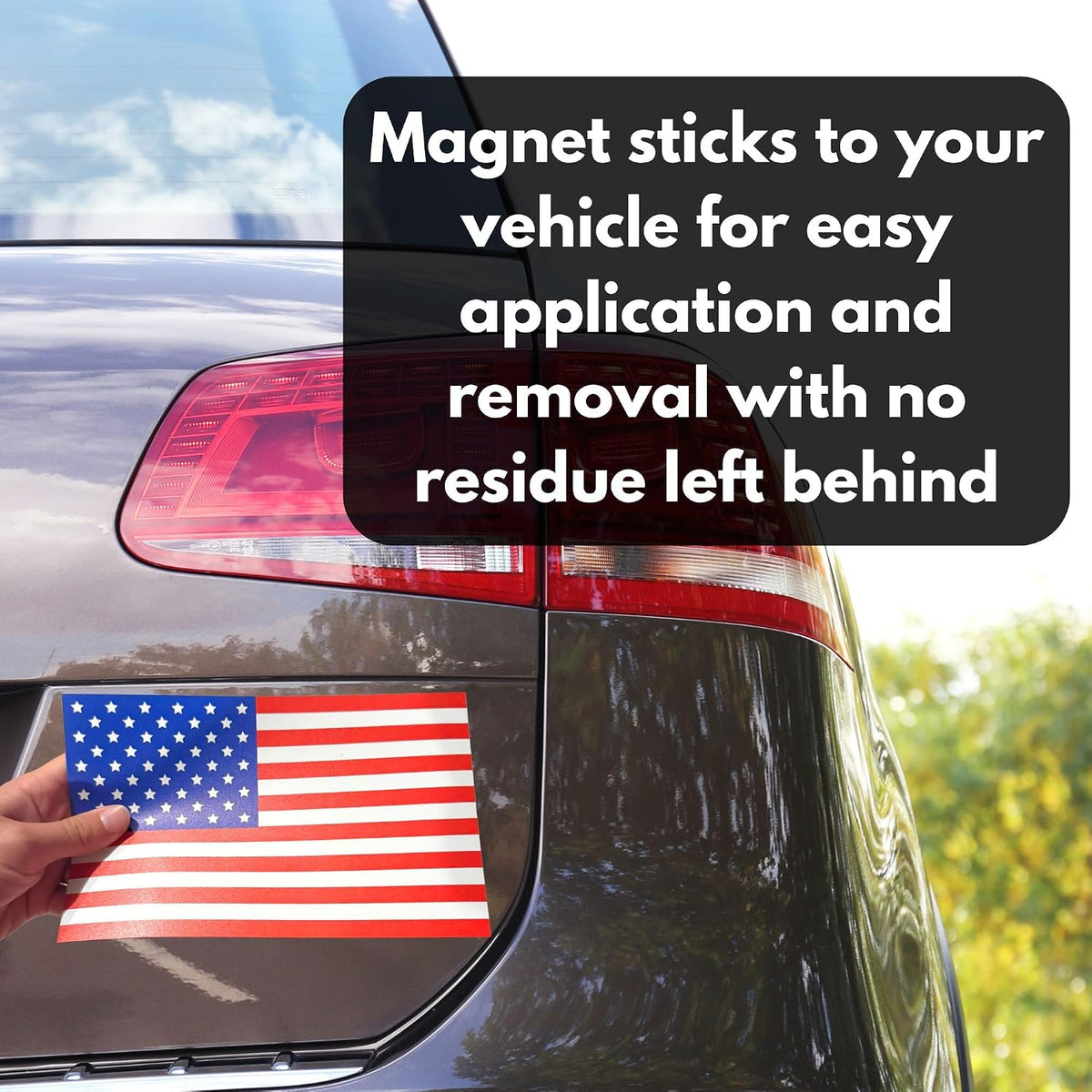 Traditional American Flag Magnet - 5 x 8-1 Pack - Magnetic Flag for Cars and Trucks - Proudly Made in The USA - Super Strong American Flag Decal - Magnetic American Flag