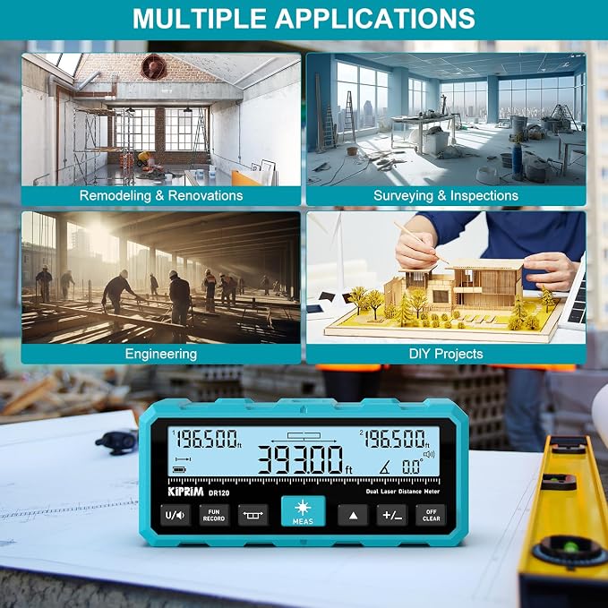 Kiprim DR120 Dual Laser Distance Meter