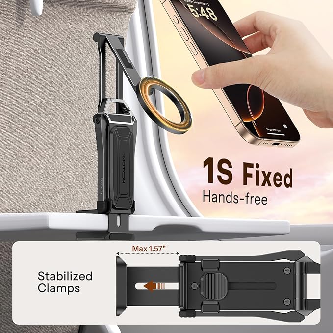 OMOTON TP02 360°Rotating for MagSafe Tripod, New Upgrade